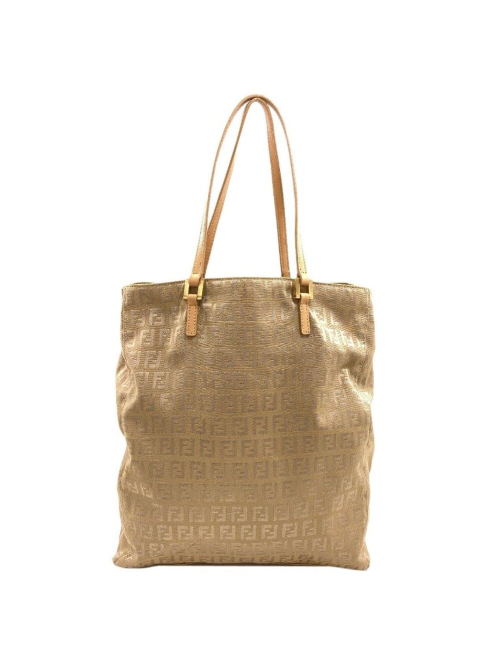 Fendi Zucca Pattern Handbag Canvas